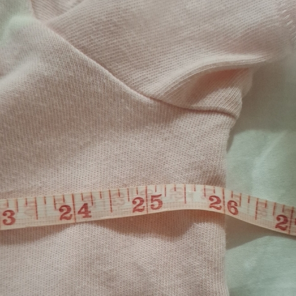 GAP Women's Light Pink Tee with White Stripes Size XL - Picture 7 of 8